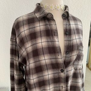 Garage Brown Flannel Shirt 🧸